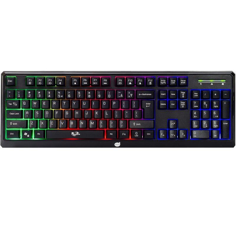 Teclado Gamer Dazz Rapidfire Membrana Multimidia Led Usb - Teclado